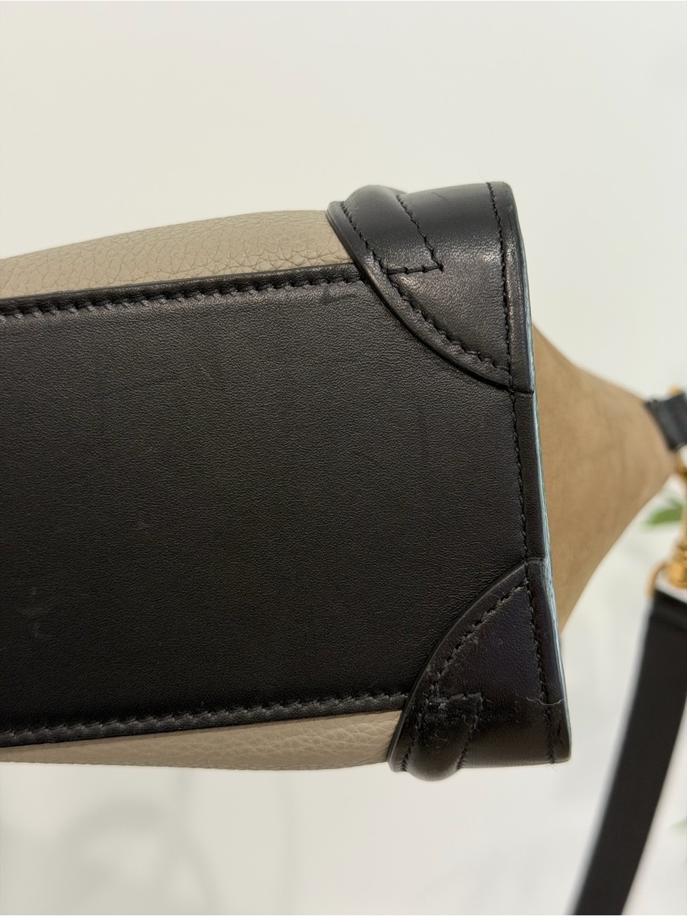 Celine Nano Tricolor trifecta calfskin/suede crossbody tote - Picture 9 of 13